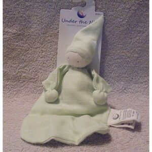 Under the‎ Nile Baby Organic Lovey Buddy Security Blanket Doll Green New